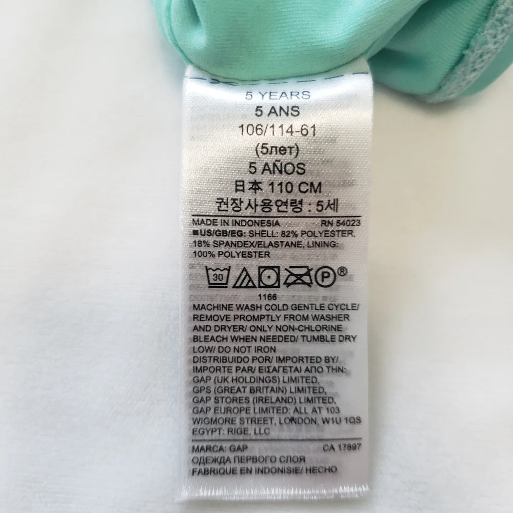 Baby Gap Strawberry Ruffle Swimsuit Top
